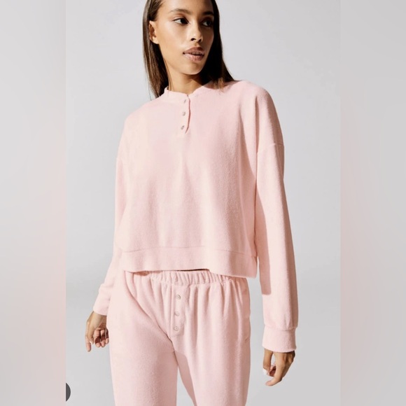 Donni Terry Henley Sweatshirt - Picture 3 of 8